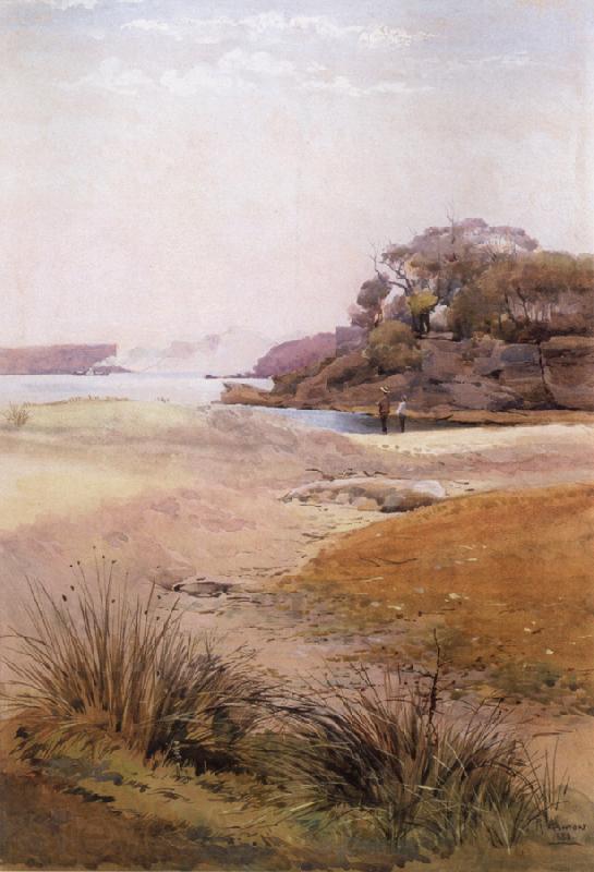 Julian Ashton View of Narth Head,Sydney Harbour 1888 Norge oil painting art
